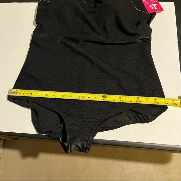 Baltex Full Figure One Piece Swim Suit NWT Size 22W Black Thick Straps Padded - Picture 11 of 11